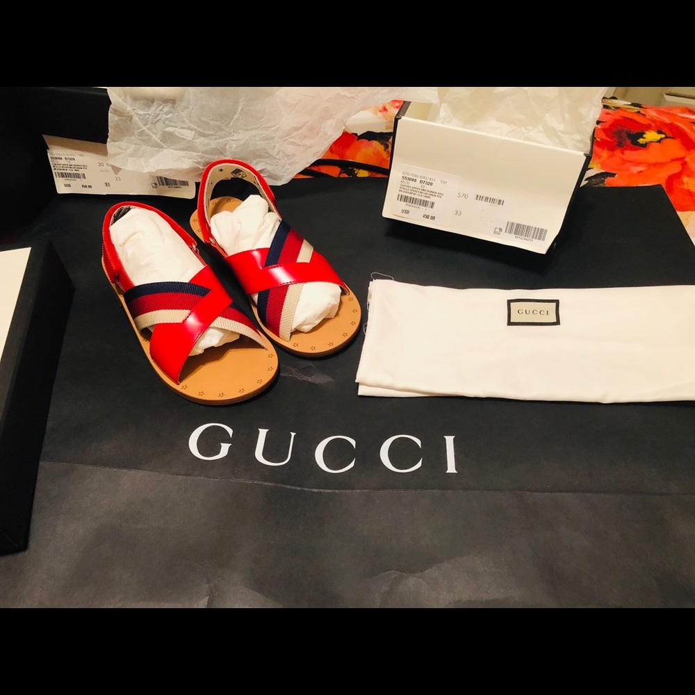 Gucci girls sandals